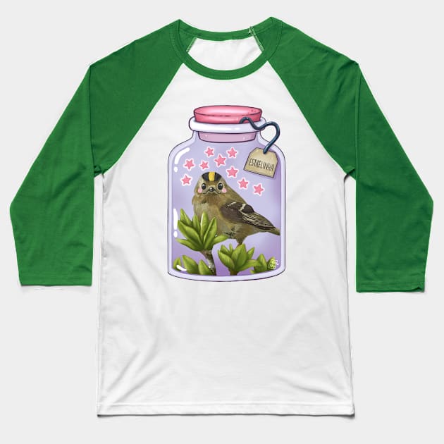 Bottled São Jorge - Goldcrest Baseball T-Shirt by Nanukis.arte